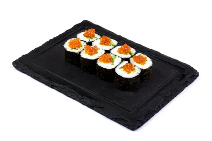 იკურა მაკი (8 ნაჭერი) - ორაგულის ხიზილალა, ნაღების ყველი, კიტრი, ბრინჯი და ნორი