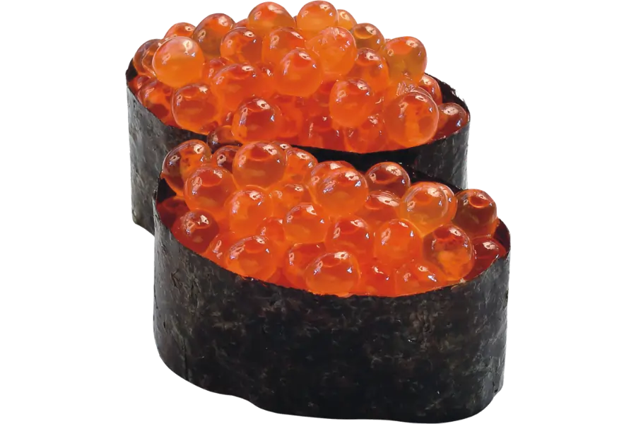 იკურა გუნკანი (2 ნაჭერი) - ორაგულის ხიზილალა, ბრინჯი და ნორი