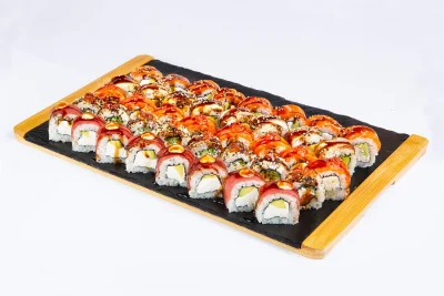 ფილადელფია სეტი (40 ნაჭერი) - ფილადელფია, შავი ფილადელფია, ფილადელფია ლაითი, პრემიუმ ფილადელფია და მაგურო ფილადელფია - ტოკიო ჰაუსი ბათუმი