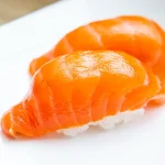 საკე ნიგირი (2 ნაჭერი) - ახალი ორაგული და ბრინჯი