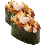 უნაგი გუნკანი (2 ნაჭერი) - გველთევზა, ცხარე სოუსი, ტერიაკის სოუსი, ნორი, ბრინჯი და სეზამი